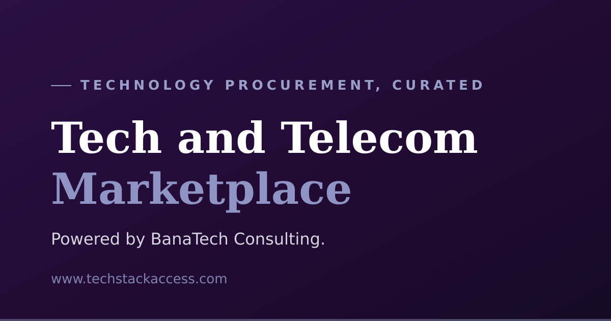 Access Tech Notebook Tech and Telecom Marketplace | Tech Stack Access